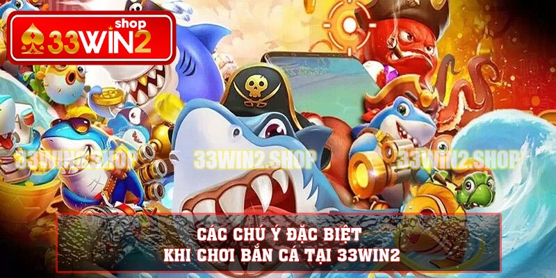 Các chú ý đặc biệt khi chơi bắn cá tại 33WIN2